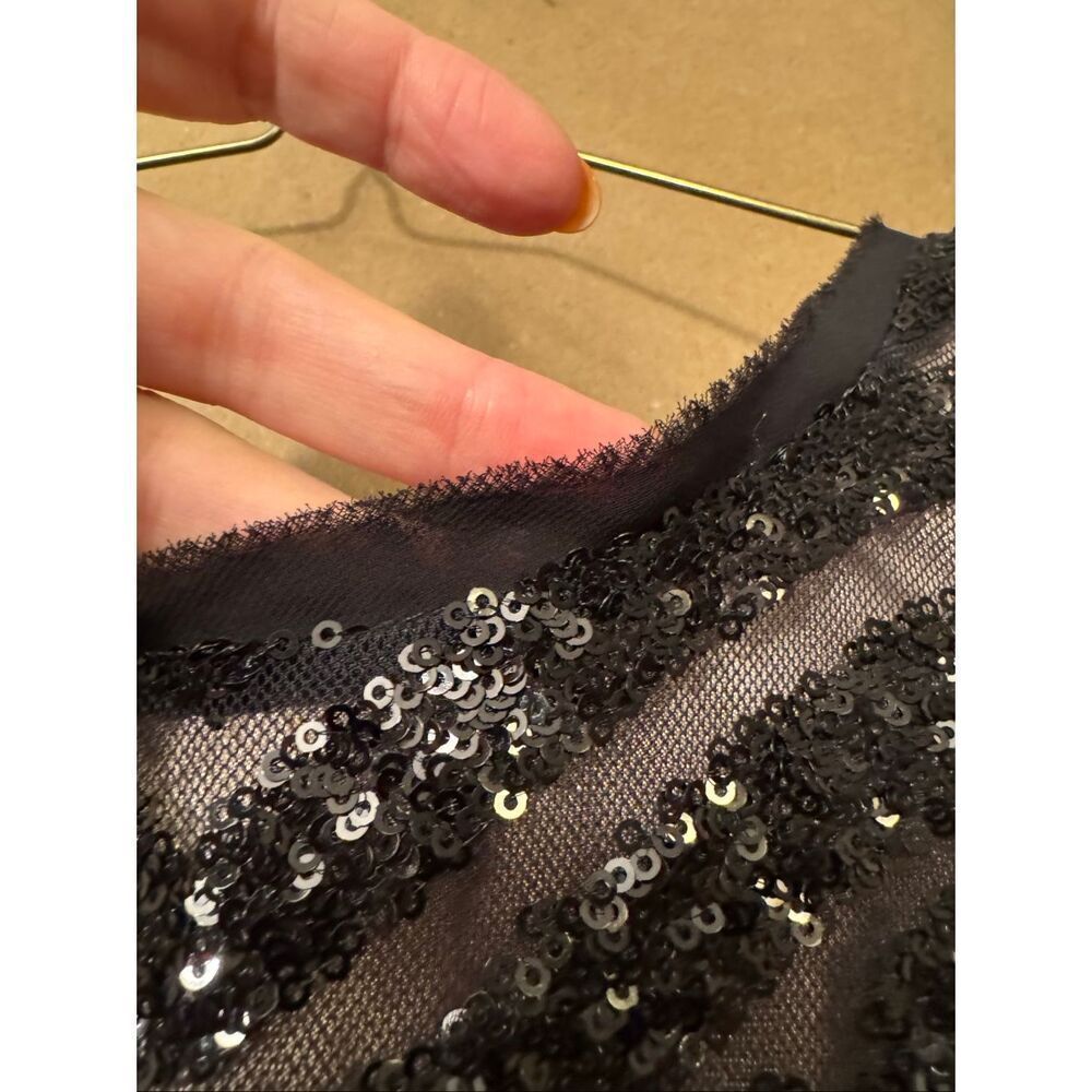 NWT Vince Camuto Black Sequin Dress - Picture 6 of 10